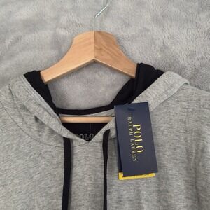 $65 Polo Ralph Lauren Hoodie Mens Large Supreme Comfort Loungewear Gray P056RL